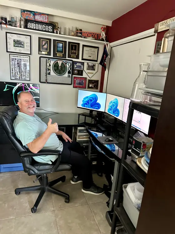 Satisfied CoreConnectIT customer giving a thumbs up