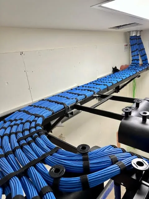 Hospital PACU IDF structured cabling buildout with 600+ terminations