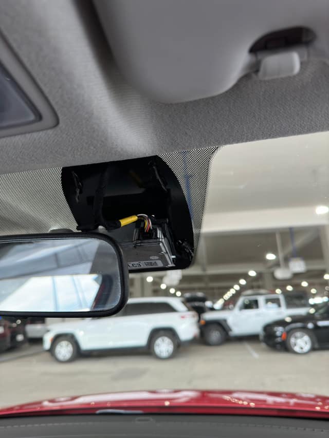 Dash camera installed in a vehicle