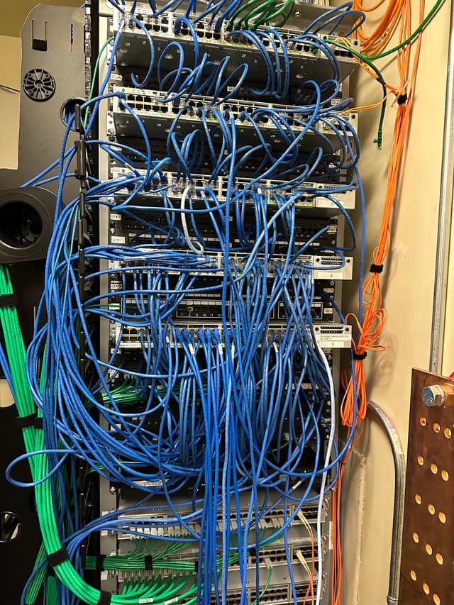 Network cabinet rework